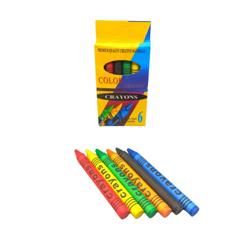 Colour Crayons 6pc