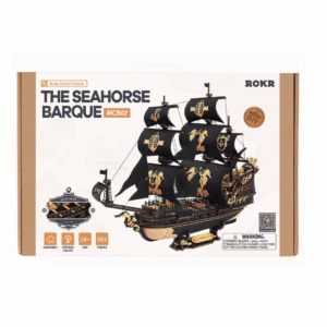 Robotime 3D Wooden Puzzle-The Seahorse Barque
