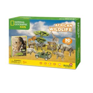 Cubic Fun 3D Puzzle - Nat Geo African Wildlife