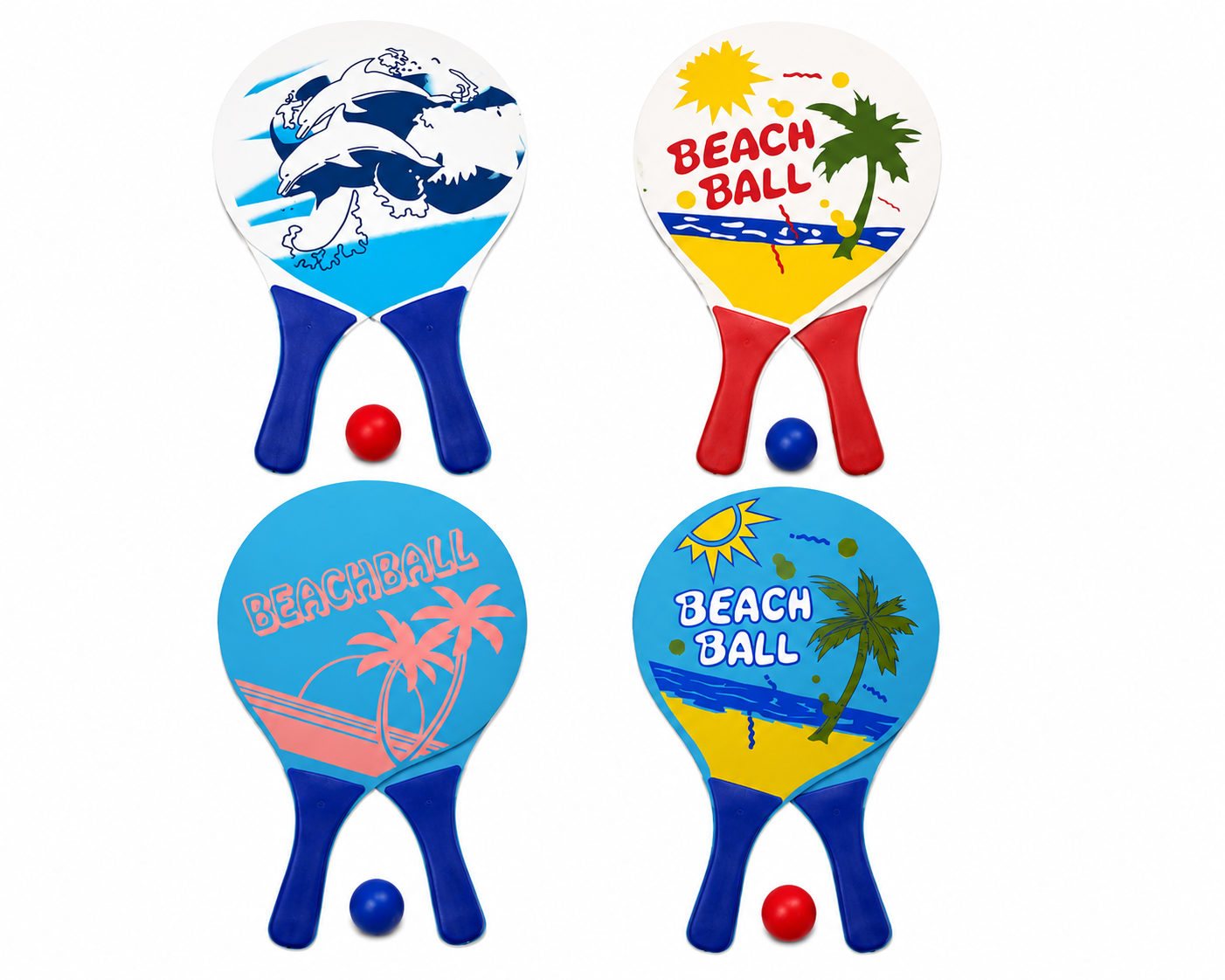 Beach Bat & Ball Wooden Large