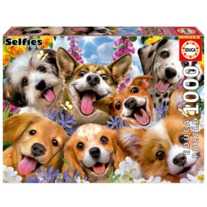 Educa- Puppies Selfie 1000-Piece Jigsaw Puzzle