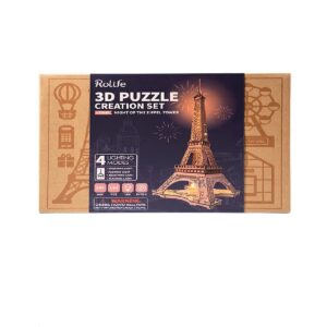 Robotime 3D Puzzle - Night of The Eiffel Tower