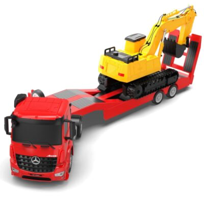 DE 1/26 RC Mercedes Trailer with Excavator