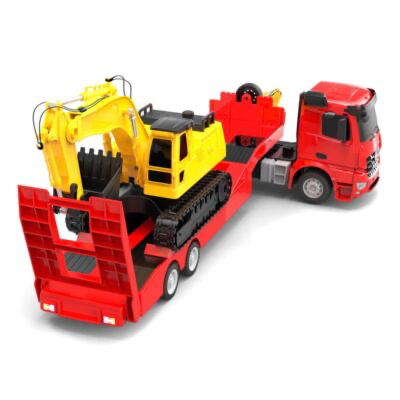 DE 1/26 RC Mercedes Trailer with Excavator - Image 2