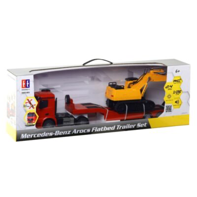 DE 1/26 RC Mercedes Trailer with Excavator - Image 3