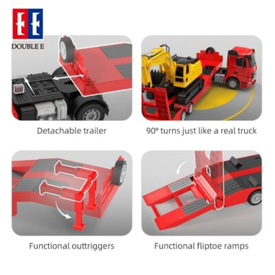 DE 1/26 RC Mercedes Trailer with Excavator - Image 4
