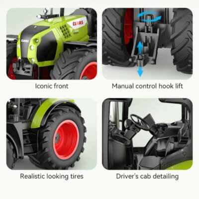DE RC 1/24 CLAAS Farm Tractor with Tipping - Image 3