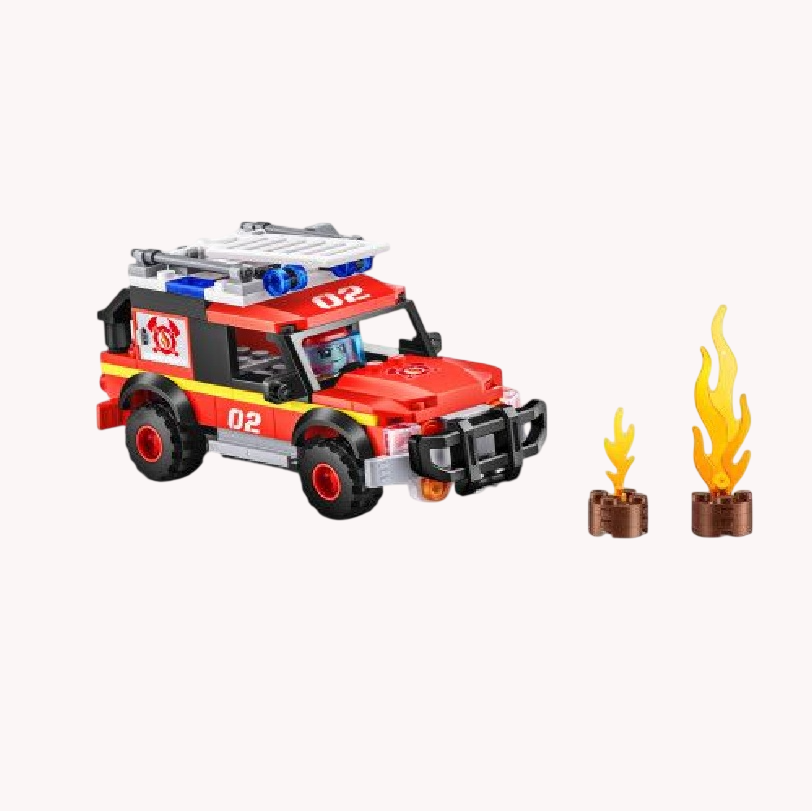 Max Build City Fire Rescue Playset 1-265pc - Image 3