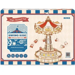 Robotime 3D Wooden Puzzle - Swing Ride Music Box