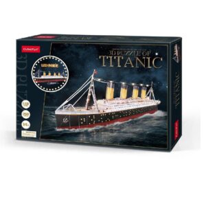 Cubic Fun 3D Puzzle - Titanic with LED Lighting