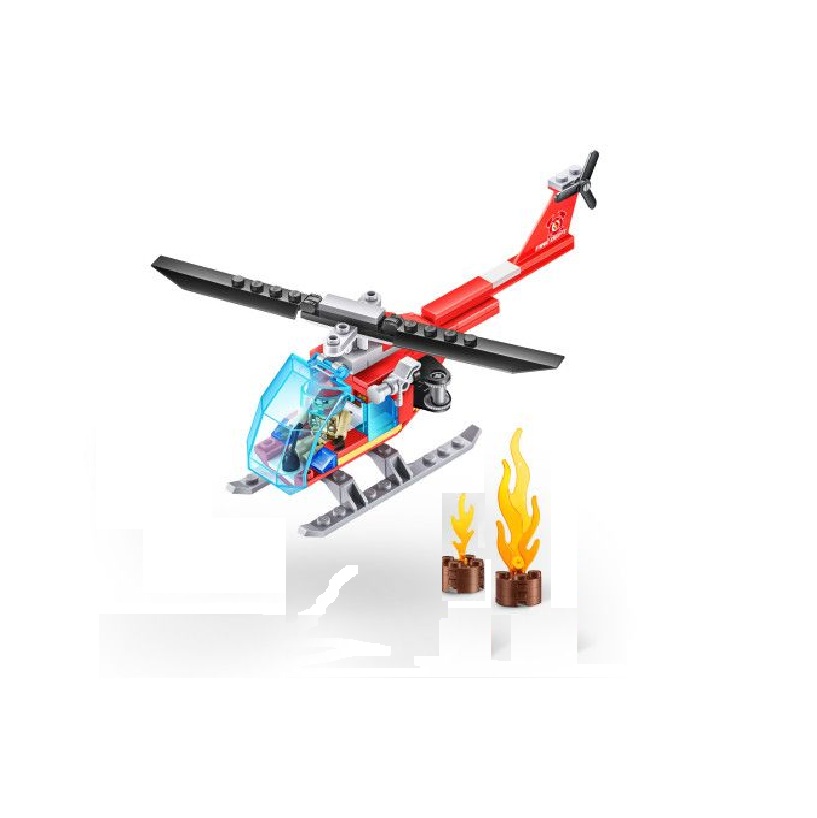 Max Build City Fire Rescue Playset 1-265pc - Image 2