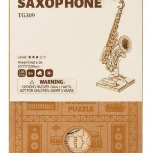 Robotime 3D Wooden Puzzle - Saxophone