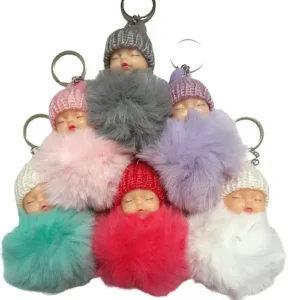 Baby doll Fluffy Keyrings