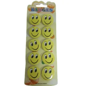 Emoji Badges 10pc