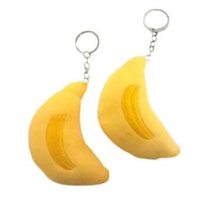Plush Banana Keyring