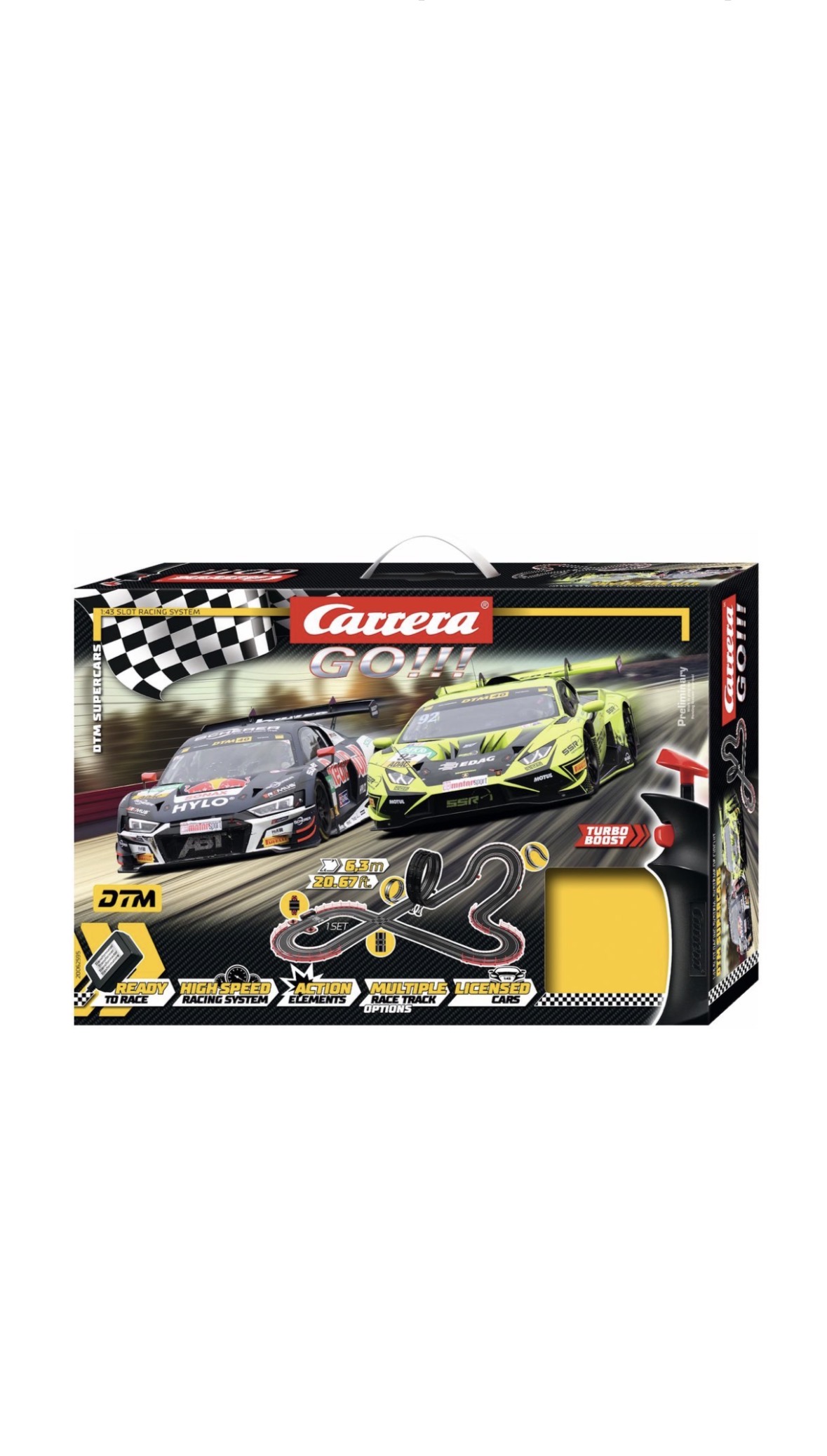 Carrera Go DTM Supercars Set 6.3m