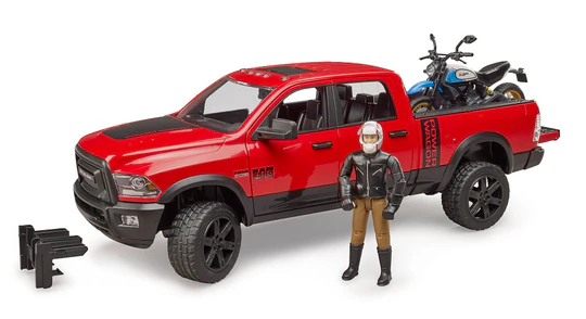 Bruder RAM 2500 Power Wagen and Ducati - Image 2