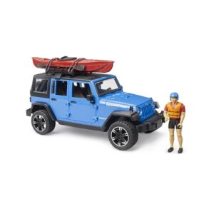 Bruder Toys Jeep Wrangler Rubicon w/Kayak & Figurine