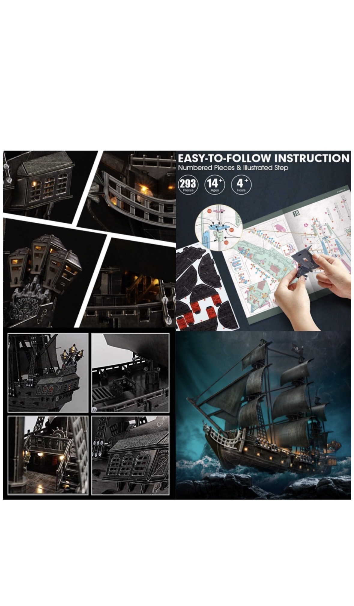 CF Queen Annes Revenge 293pc With Led - Image 2