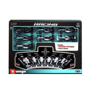 Burago 1/43 Mercedes F1 Deluxe Gift Box