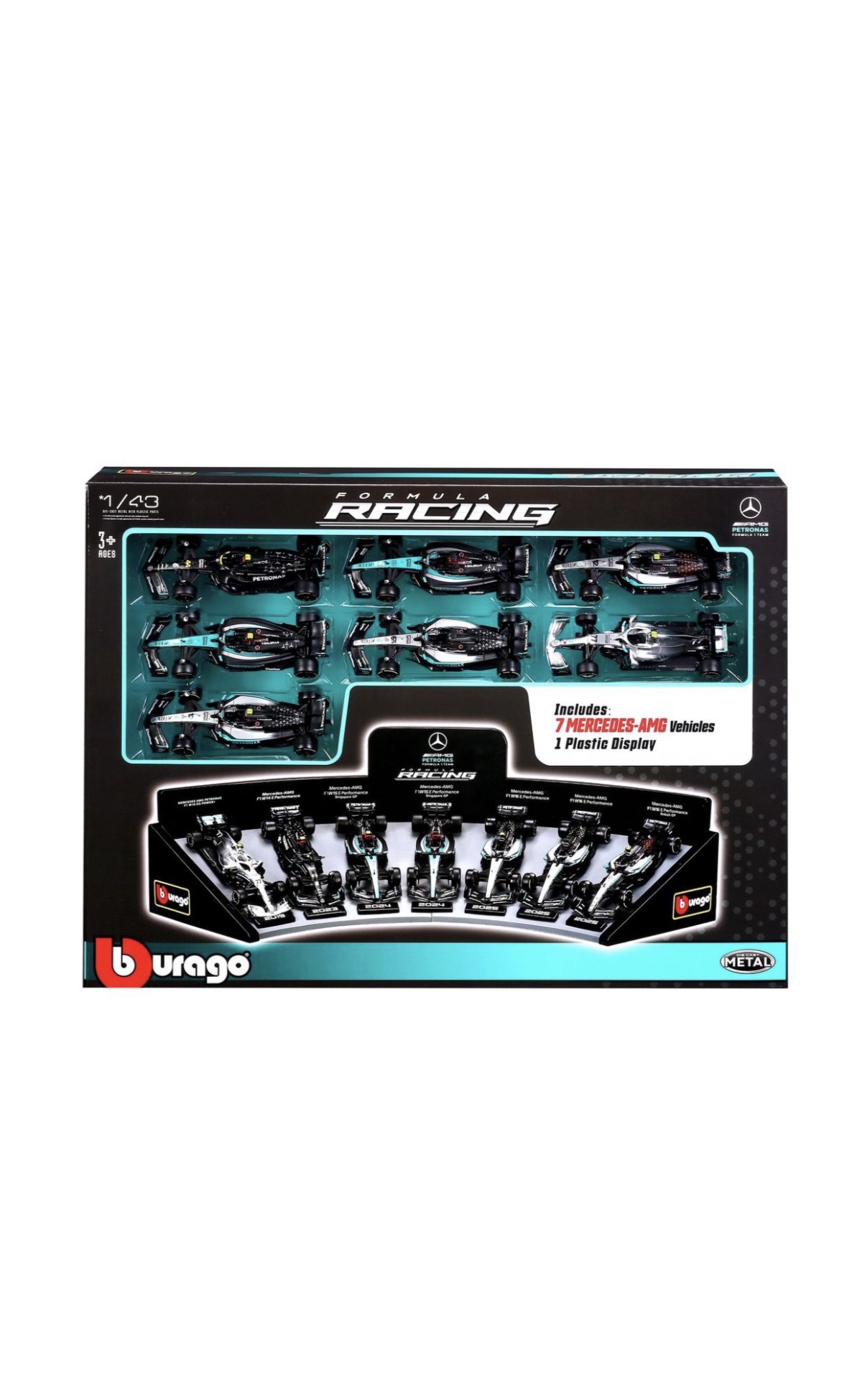 Burago 1/43 Mercedes F1 Deluxe Gift Box