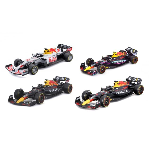 Burago 1/43 Red Bull F1 World Champion Set
