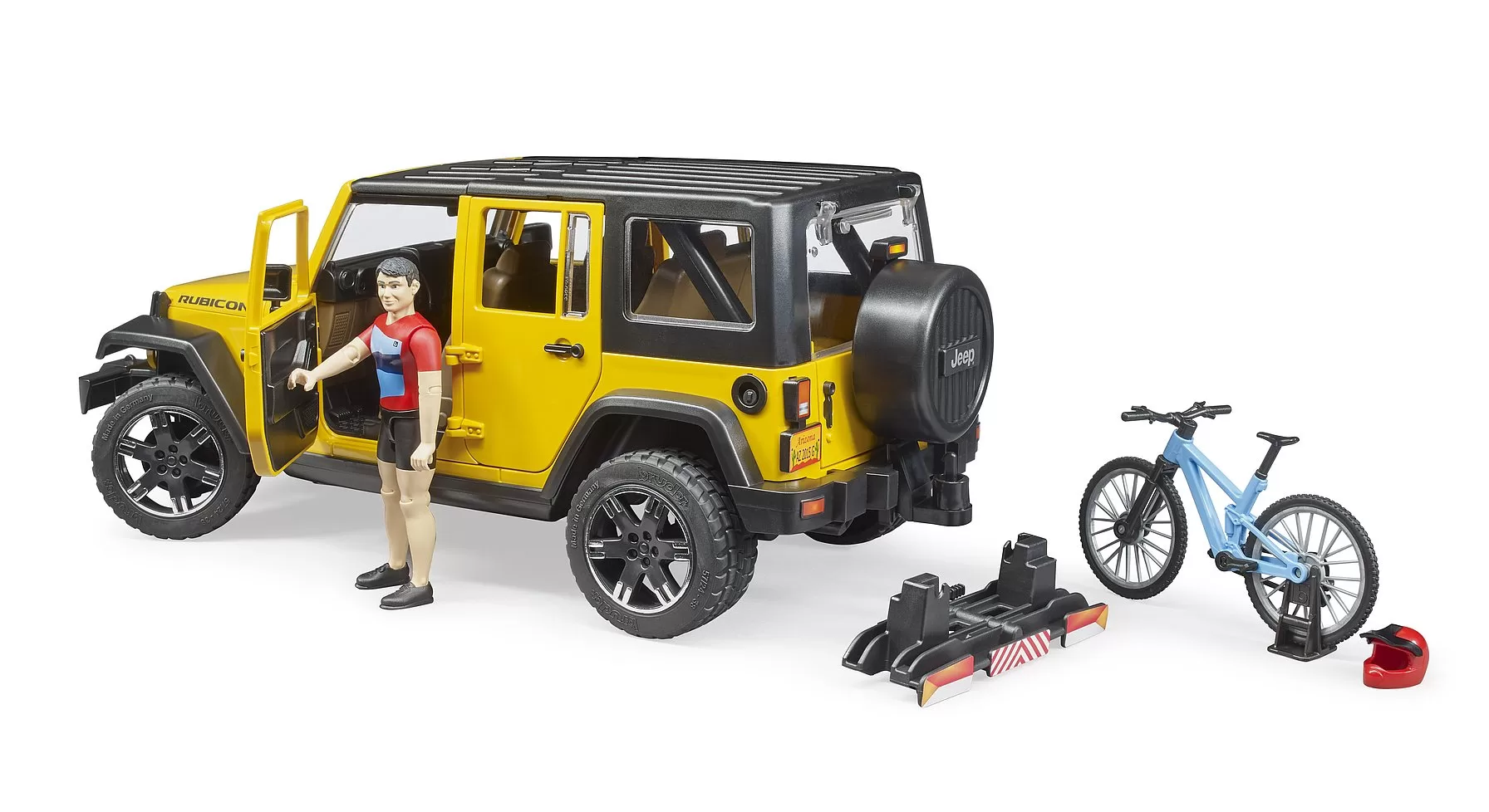 Jeep Wrangler R.U. w/Mountain Bike & Cyclist