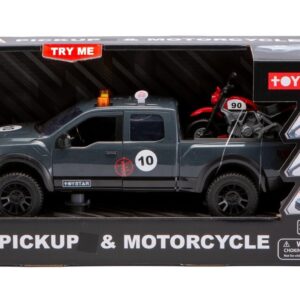 City Police Pickup Vehicle with Motorbike