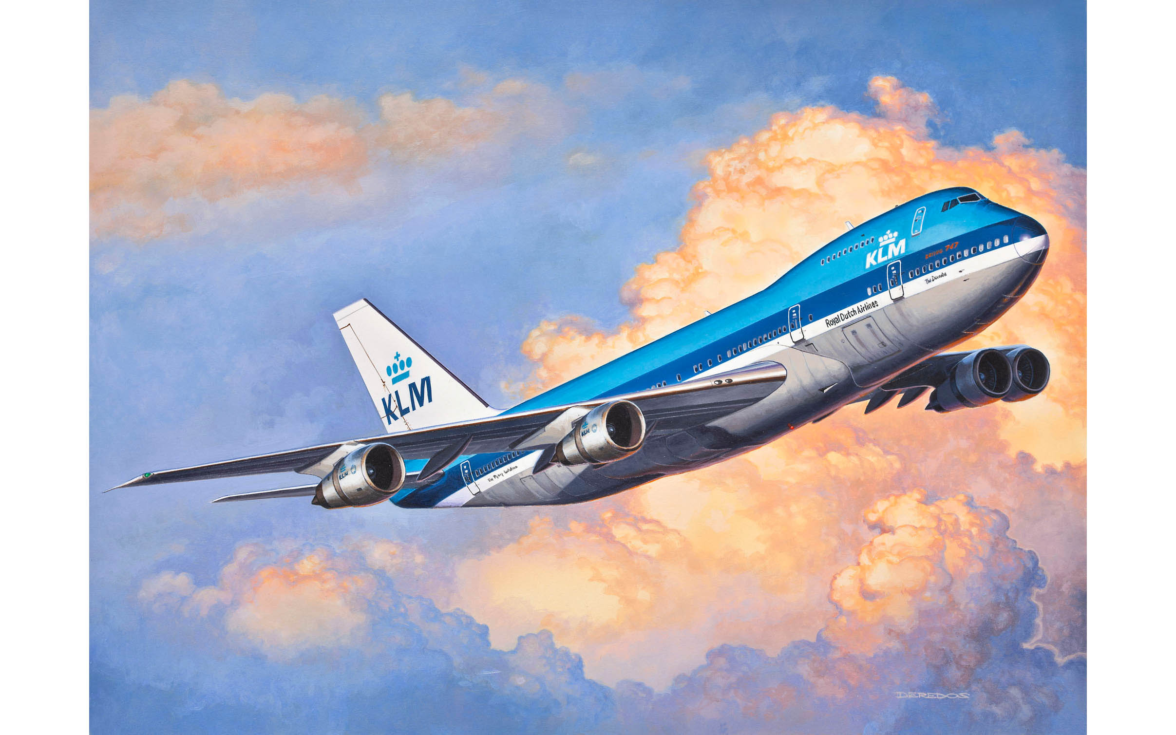 Revell 1/450 Set Boeing 747-200 KLM - Image 2
