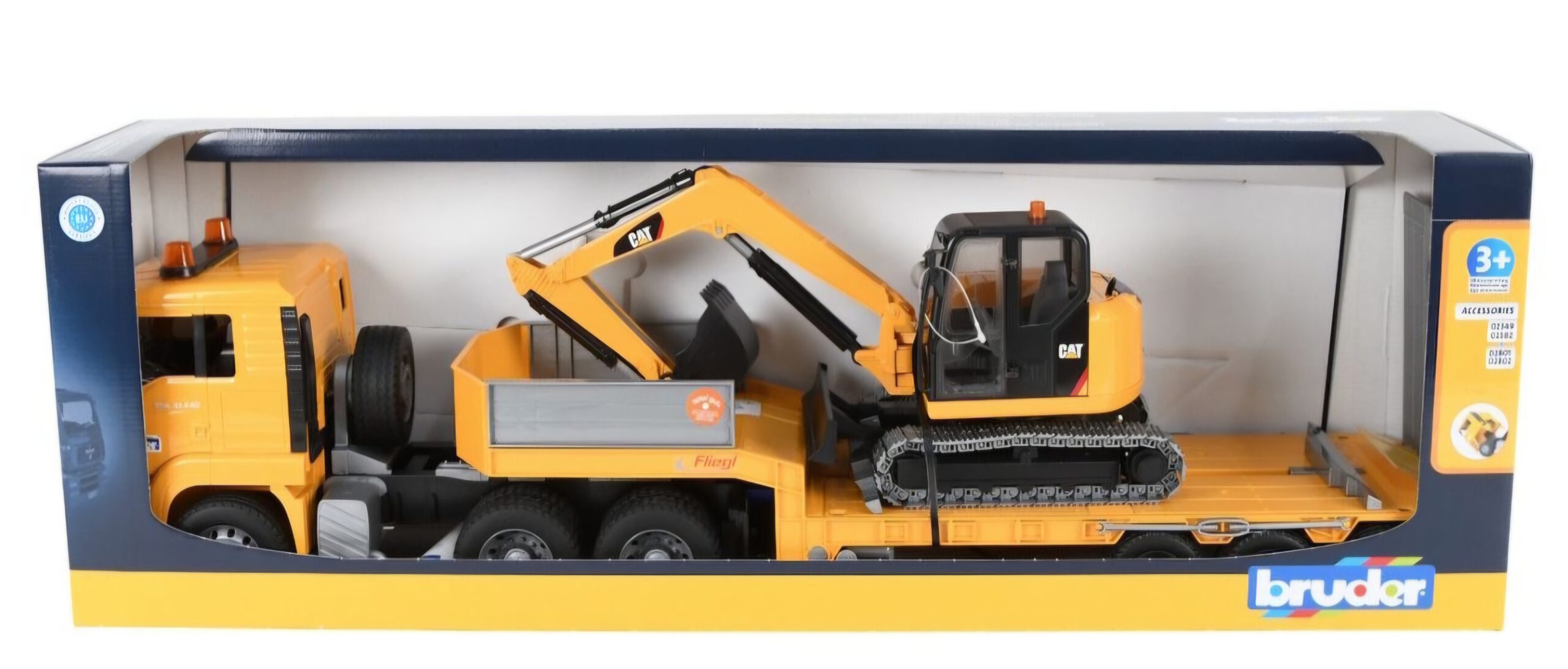 Bruder Man Truck with CAT Excavator - Image 2