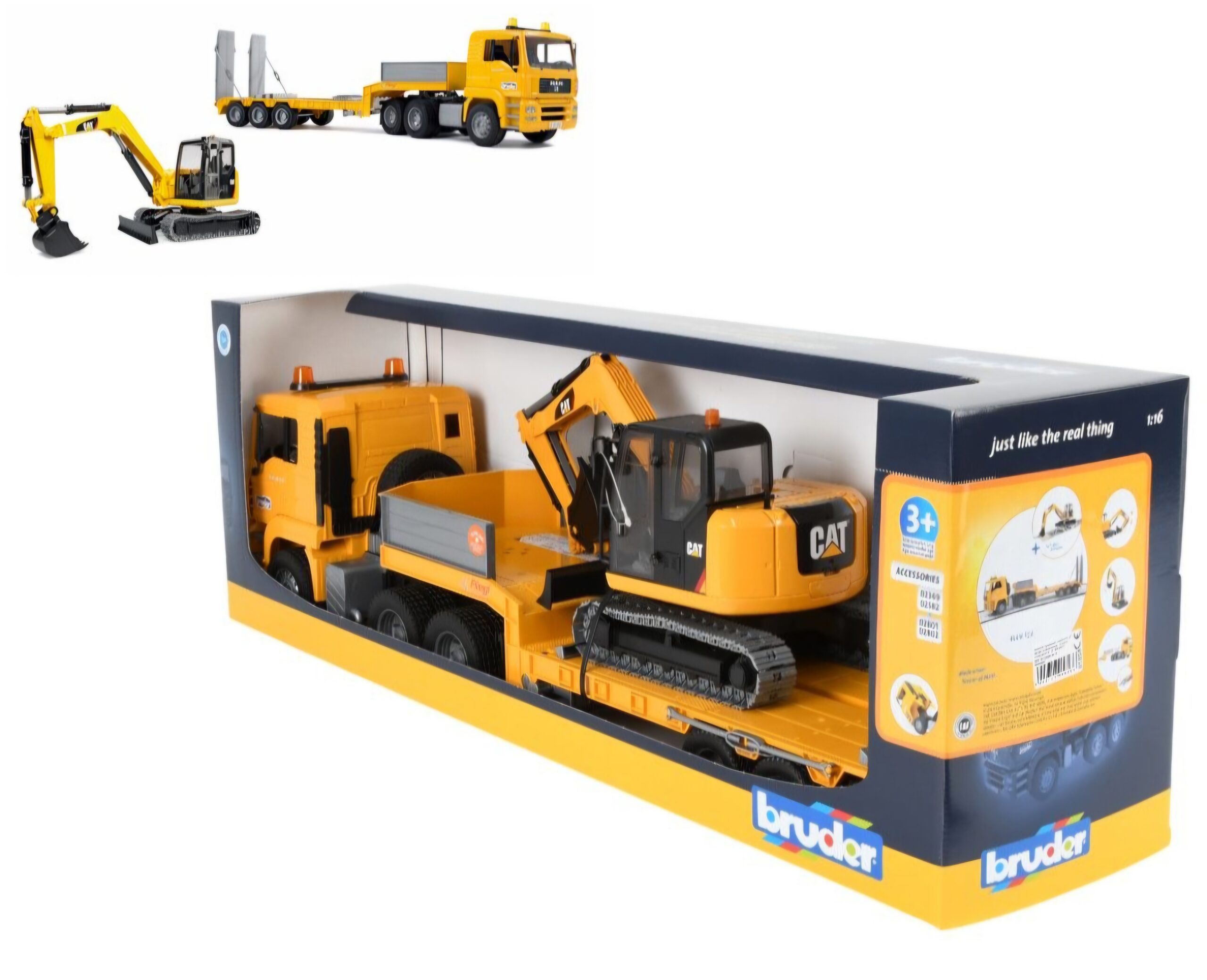 Bruder Man Truck with CAT Excavator - Image 3