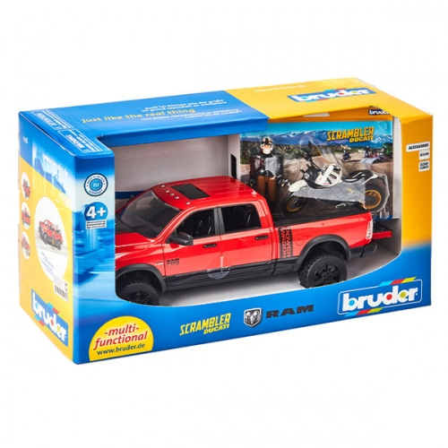 Bruder RAM 2500 Power Wagen and Ducati