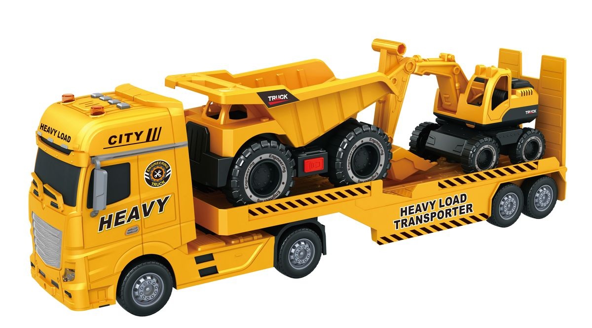 Transporter Truck with Excavator and Dump Truck - Image 4