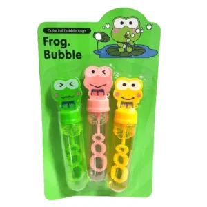 Bubble Tube Set of 3 Frogs