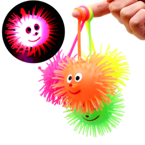 Flashing Spikey Face ball