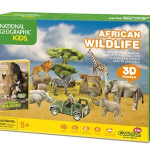 Kids African Wildlife 69pc CF Nat Geo