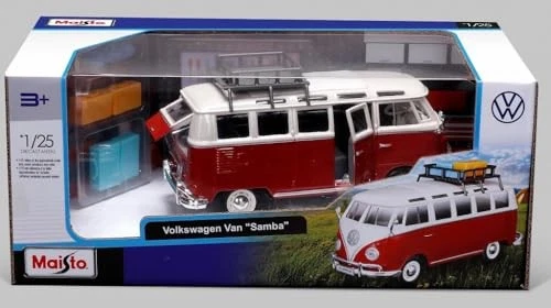 Maisto 1/25 Samba Van with Roof Accessories - Image 2